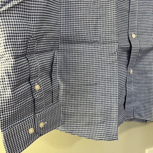 NWT Stich Note Men's Blue & White Long Sleeve Dress Shirt / Size XXL - Picture 10 of 10